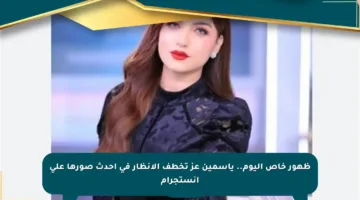 ظهور خاص اليوم.. ياسمين عز تخطف الأنظار في أحدث صورها على إنستجرام